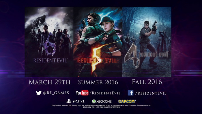 Capcom Hadirkan Kembali ‘Resident Evil 4, 5, dan 6’ untuk PS4 & Xbox One