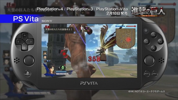 Game ‘Shingeki no Kyojin’ Versi PS3 & PS Vita Akhirnya Diperlihatkan